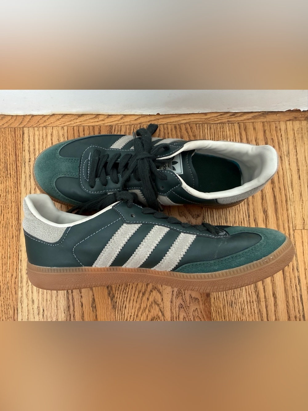Adidas Samba OG Collegiate Shadow Green Cream White Shoes Men’s 5.5 Women’s 6.5 - Picture 6 of 12